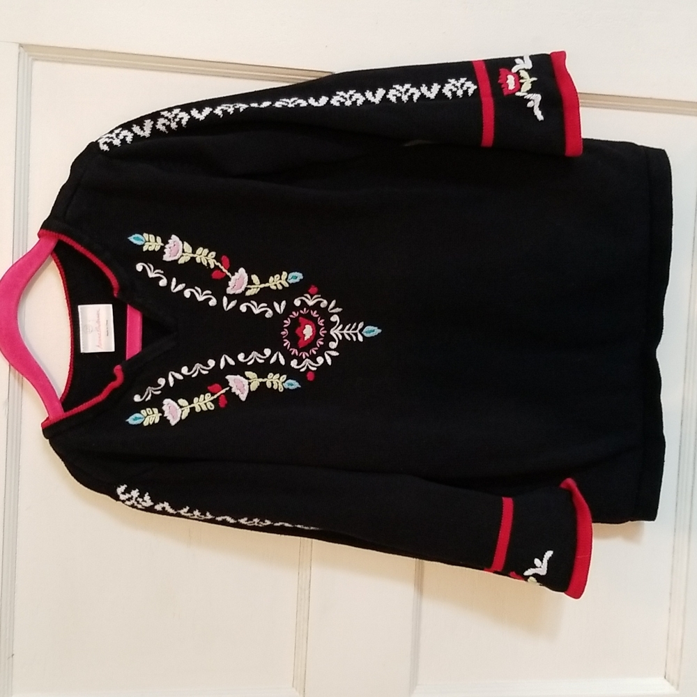 Embroidered Hanna Andersson sweater